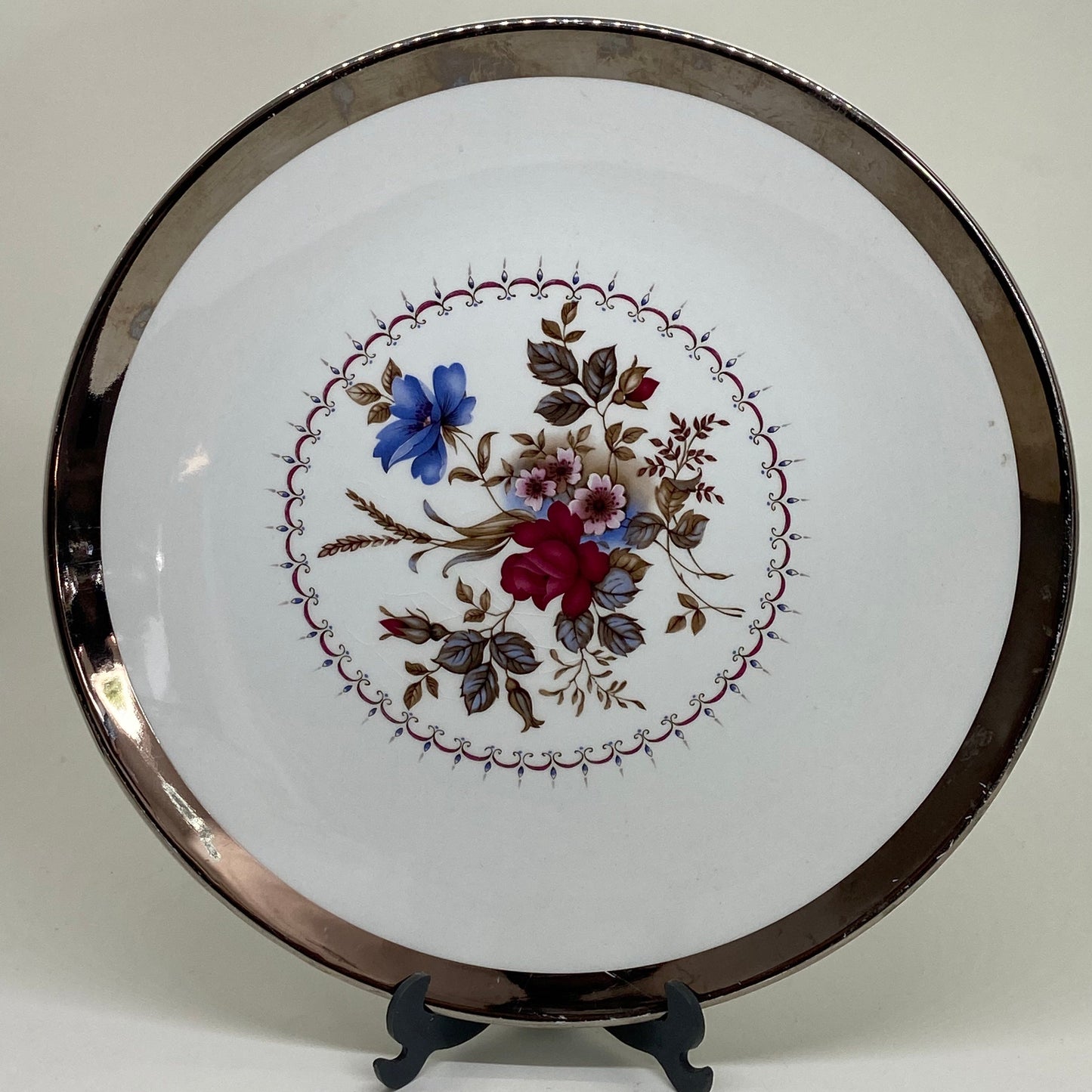 Vintage ROYAL WINTON Grimwades COLLECTORS Cabinet Display PLATE 10" Flower Motif