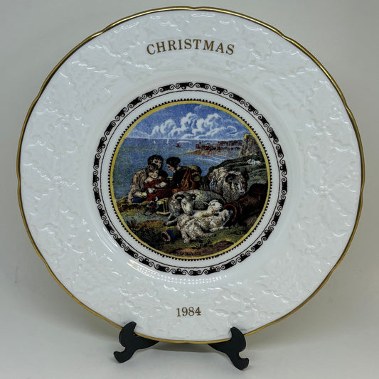 Coalport Christmas Series Pratt Prints Plate, "Peace" 1984