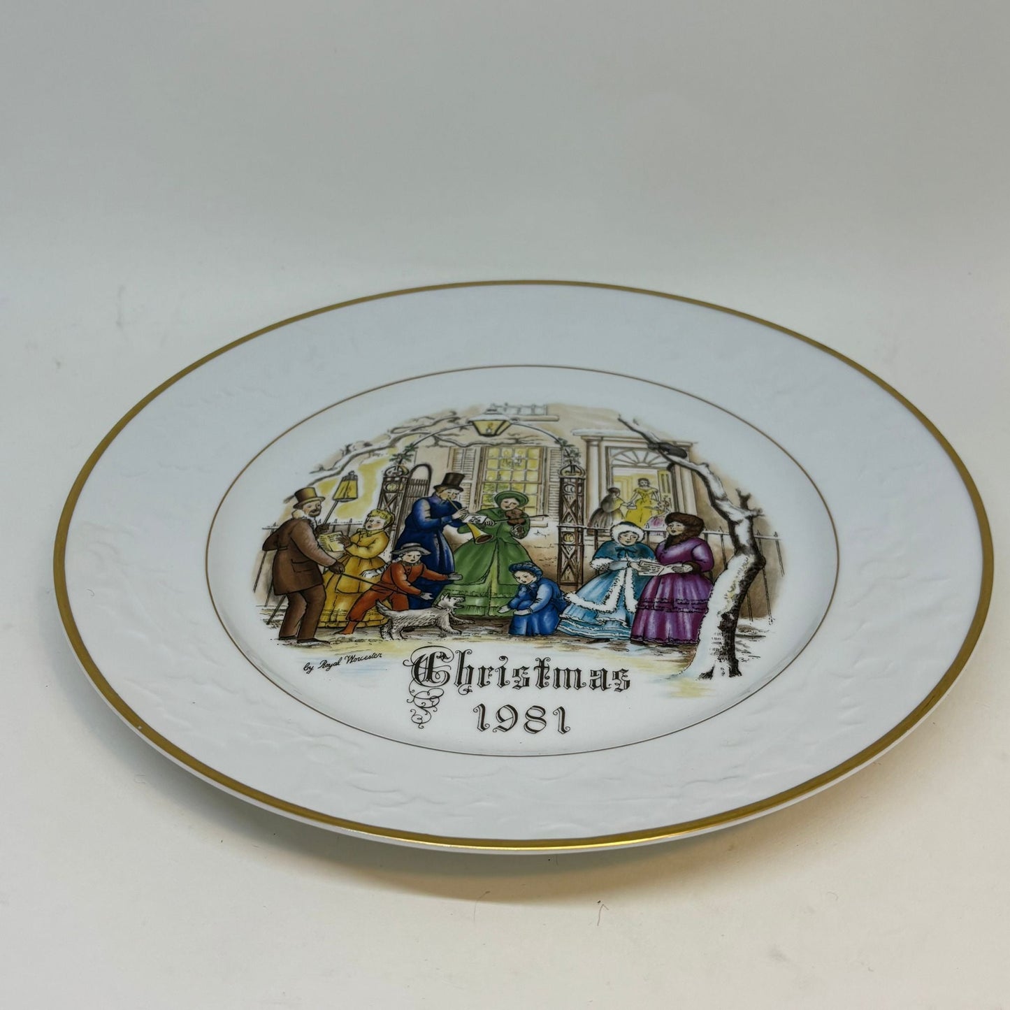 Royal Worcester Christmas Day Plate 1981