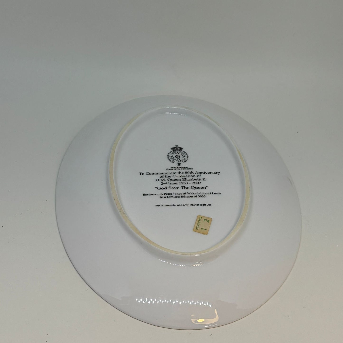 Queen Elizabeth II 50th Anniversary Coronation Commemorative Plate