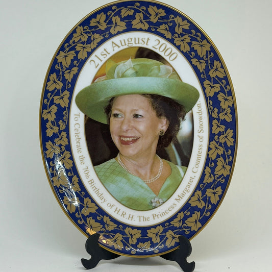 70th Birthday Princess Margaret Limited Edition Commemorative Plate