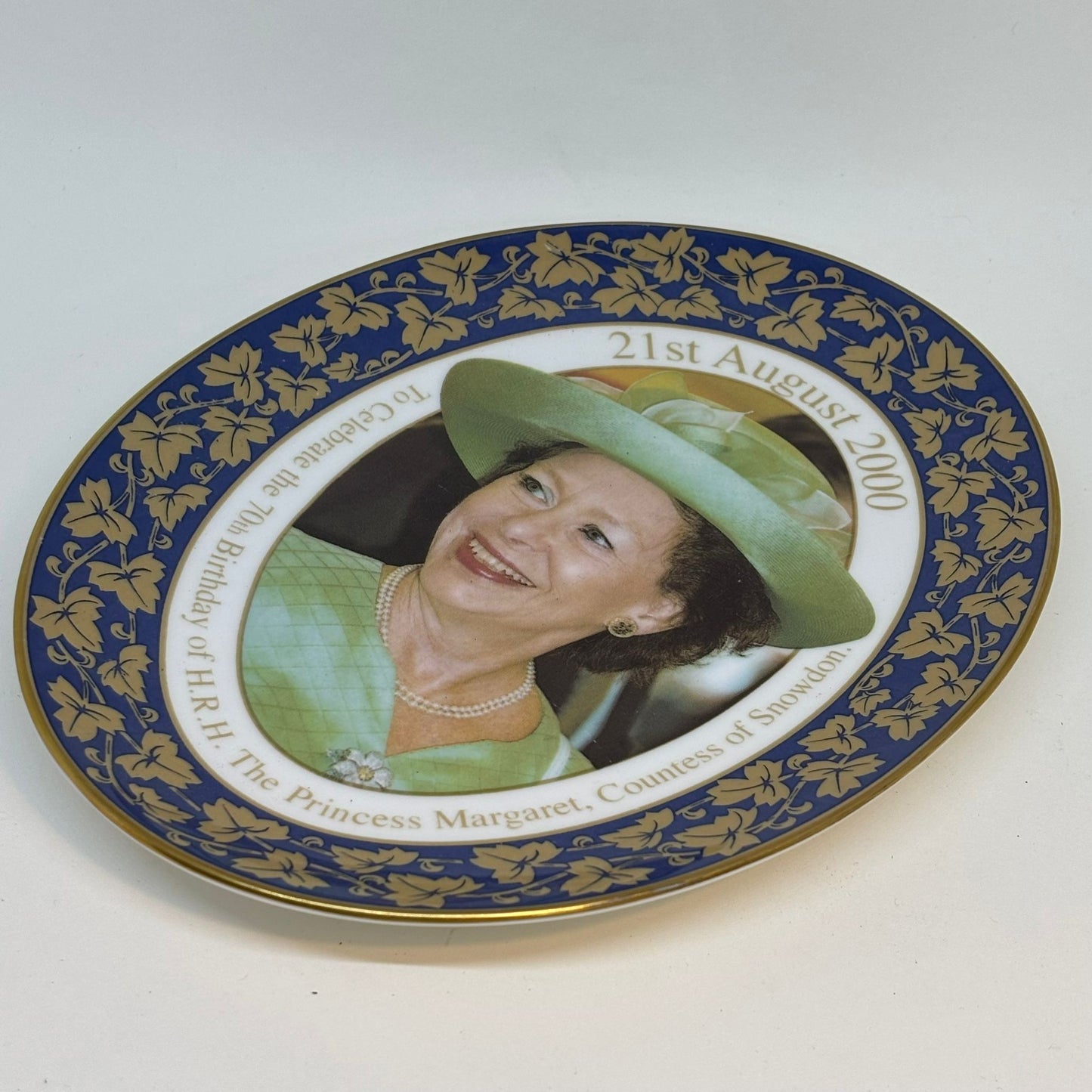 70th Birthday Princess Margaret Limited Edition Commemorative Plate