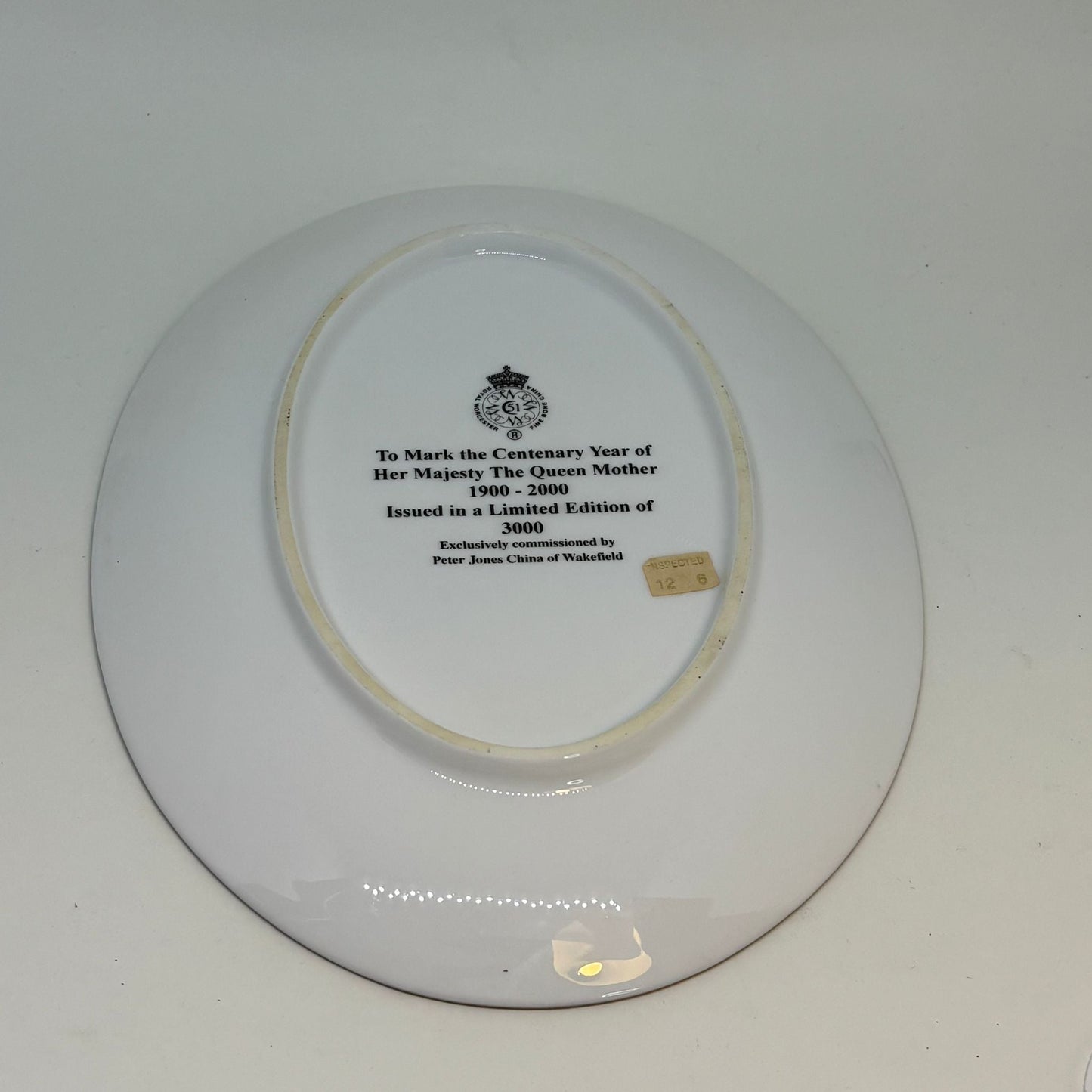 Queen Mother's Centenary Limited Edition Commemorative Plate